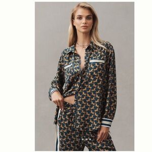 Maeve Silky Shirt Blouse